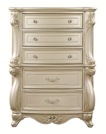 Monique Champagne 5 Drawer Chest