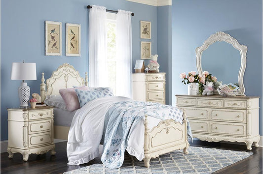 Cinderella Youth Bedroom Collection - Antique White