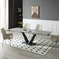 Cloud Dining Set 2 Extension Leaves - Gray Marble