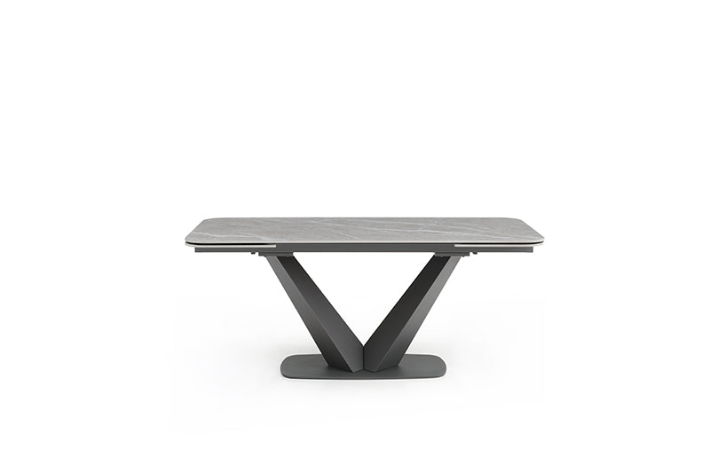 Cloud Dining Set 2 Extension Leaves - Gray Marble