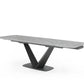 Cloud Dining Set 2 Extension Leaves - Gray Marble