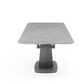Cloud Dining Set 2 Extension Leaves - Gray Marble