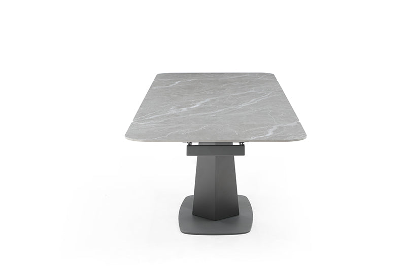 Cloud Dining Set 2 Extension Leaves - Gray Marble