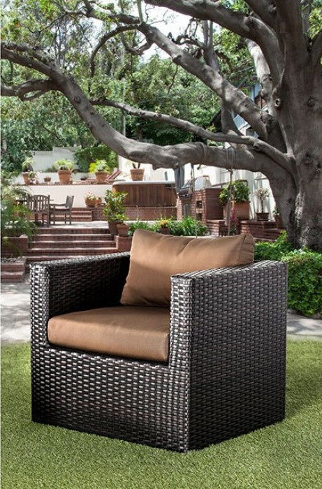 Olina OS1820BR Patio Sofa Set - Espresso or Beige Cushions
