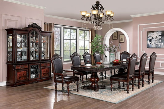 Picardy Brown Cherry Dining Collection by Furniture of America