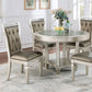 Adeline CM3158RT Colección de Comedor Tapa de Vidrio
