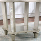 Adeline CM3158RT Colección de Comedor Tapa de Vidrio