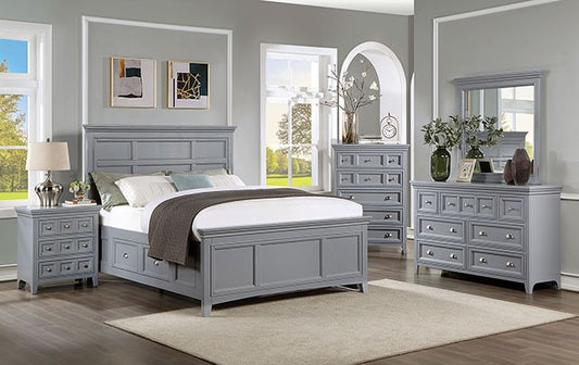 Castile 4 Pc Bedroom Collection FOA - Gray or White