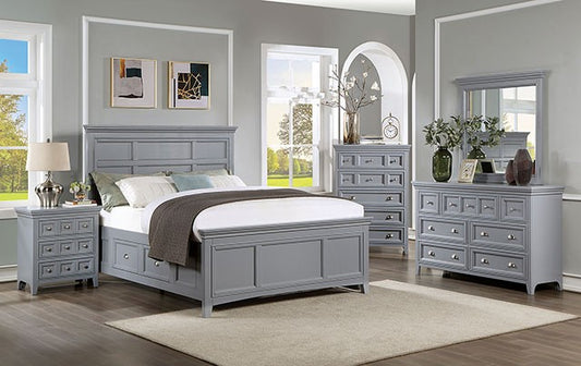 Castlile 4 Pc Bedroom Collection FOA - Gray or White