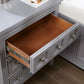 Colección de dormitorio Castile de 4 piezas FOA - Gris o blanco