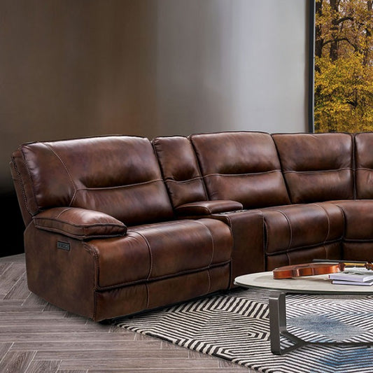 Louella Power Leather Sectional CM9905