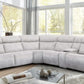 Edmondus Wallhugger Power Sectional - Taupe or Dark Gray