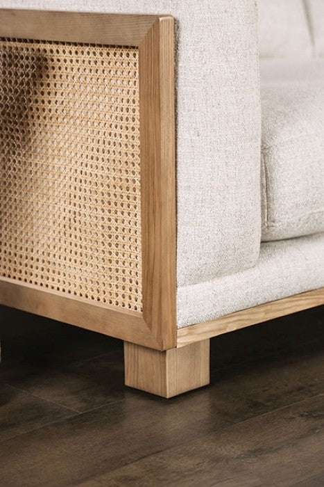 Seccional de tela de madera contemporánea Arendal CM9984