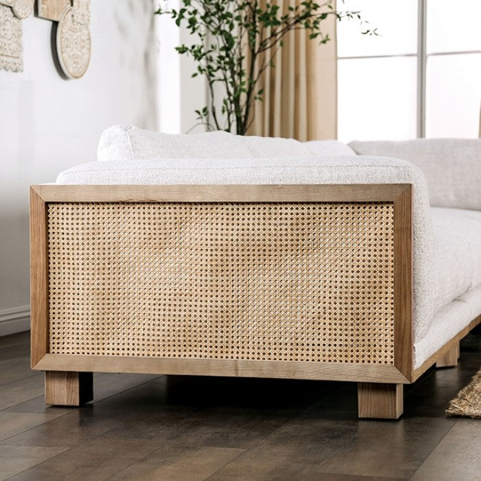 Seccional de tela de madera contemporánea Arendal CM9984