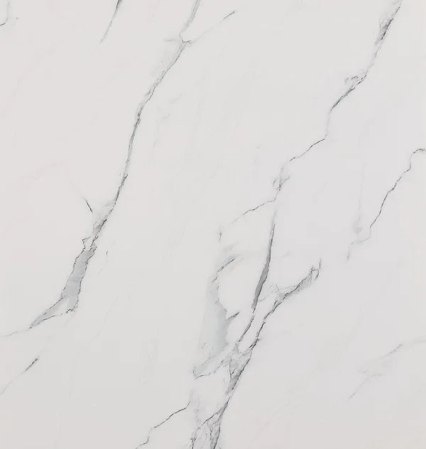 D521 White Marble 6 Pc Dining Set