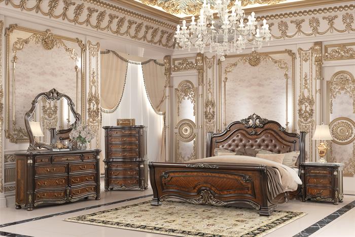 Bella Notte Mahogany 4 Pc King Bedroom Set