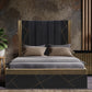 Allure Modern Black & Gold Queen Bed