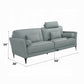 Tussio Watery Leather Italian Sofa Set