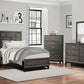 Davi Gray Finish 4 Pc Homelegance Bedroom Set