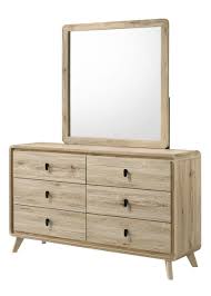 Dawson Natural Finish 4 Pc King Bedroom Set