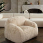 Dawson Natural Faux Fur Chair