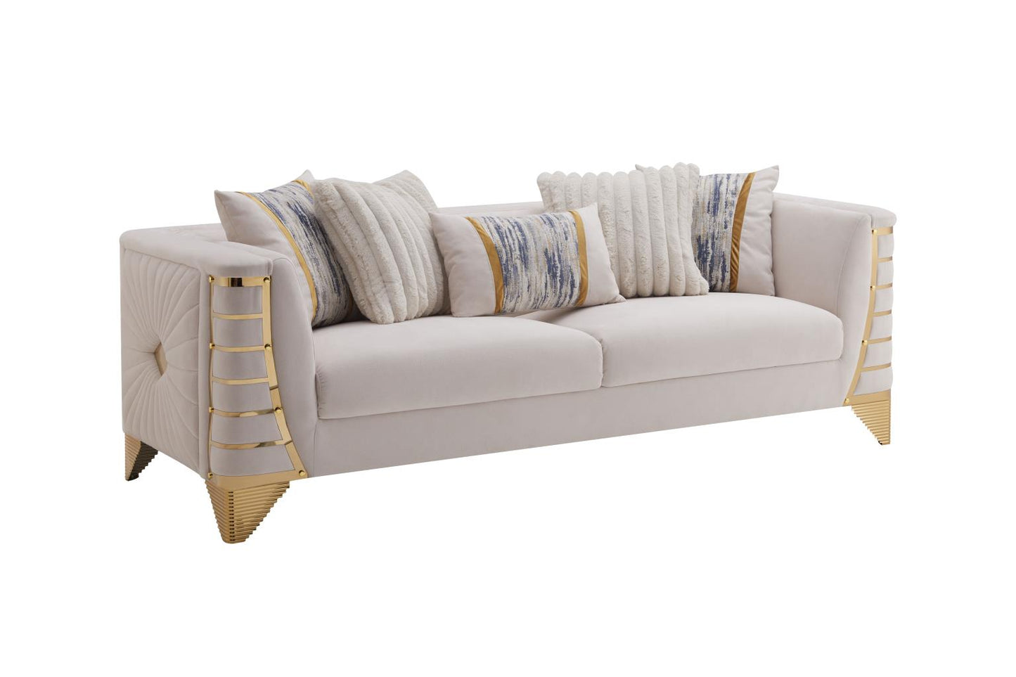 Tanya Gray Sofa & Loveseat by Cosmos
