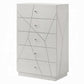 Esther White High Gloss Chest BD05886
