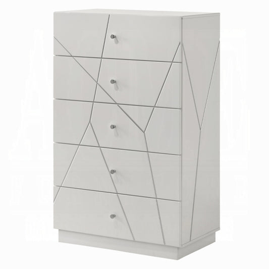 Esther White High Gloss Chest BD05886