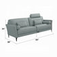 Tussio Watery Leather Italian Sofa Set