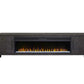 Palisades 96" Gray TV Console w/Fireplace