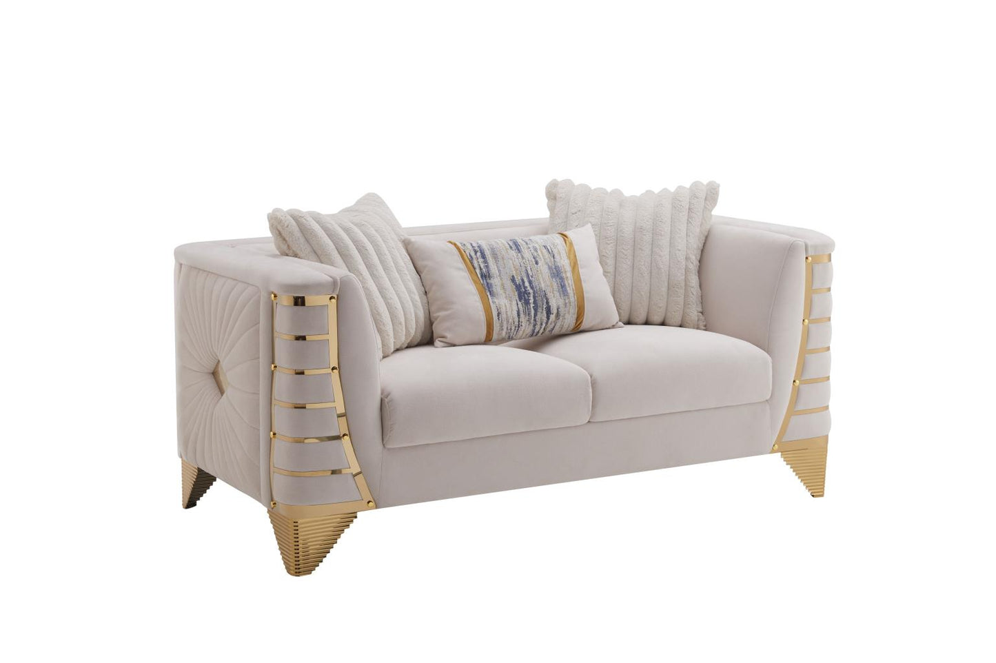 Tanya Gray Sofa & Loveseat by Cosmos