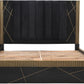 Allure Modern Black & Gold Queen Bed
