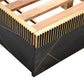 Allure Modern Black & Gold Queen Bed