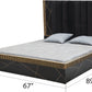 Allure Modern Black & Gold Queen Bed