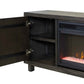 Palisades 96" Gray TV Console w/Fireplace