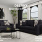 New Comfort Destiny Coal 2 Pc Sofa Set