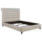 Colección de dormitorio Devon 300525 - Cabecero capitoné beige