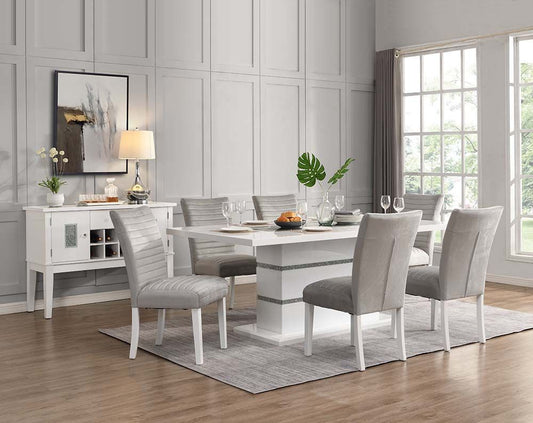 Acme Elizaveta DN00817 High Gloss Dining Set