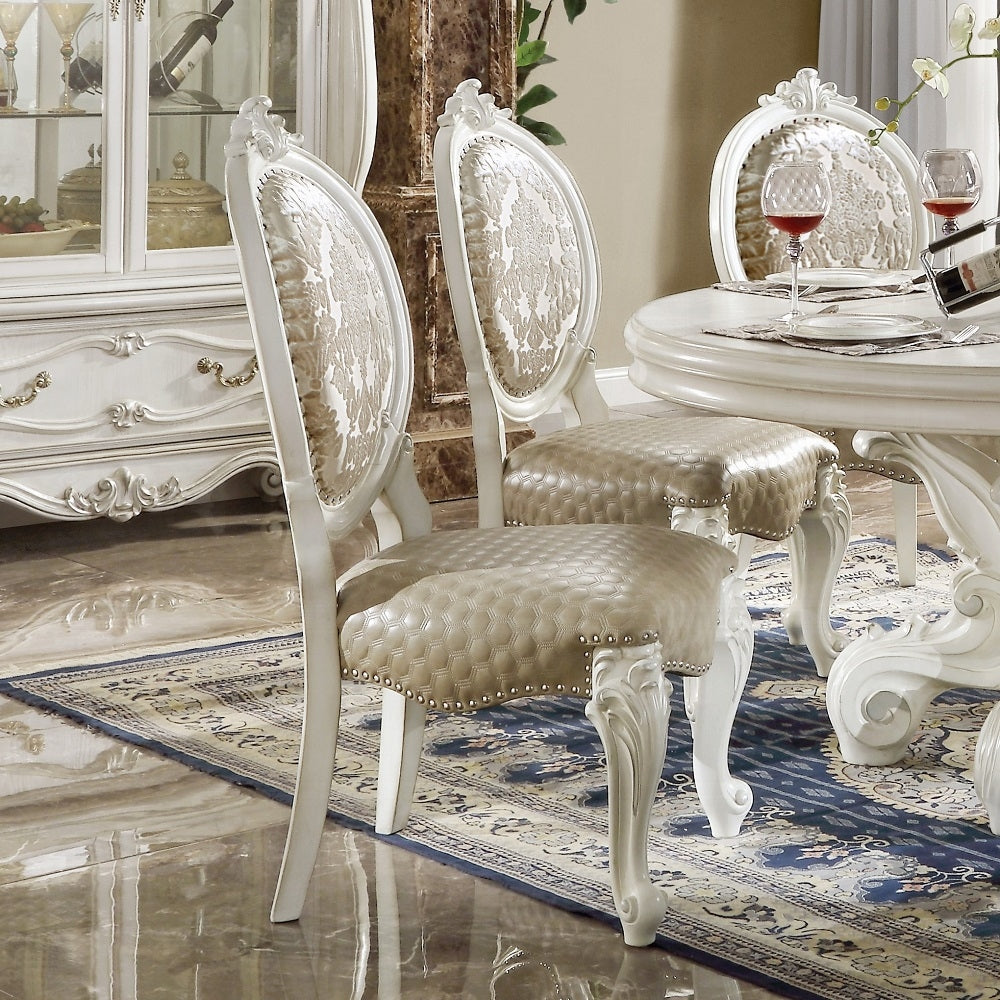 Acme Furniture Versailles Bone White Dining Set