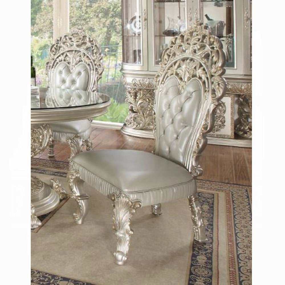 Sandoval Champagne Finish 7 Pc Dining Collection