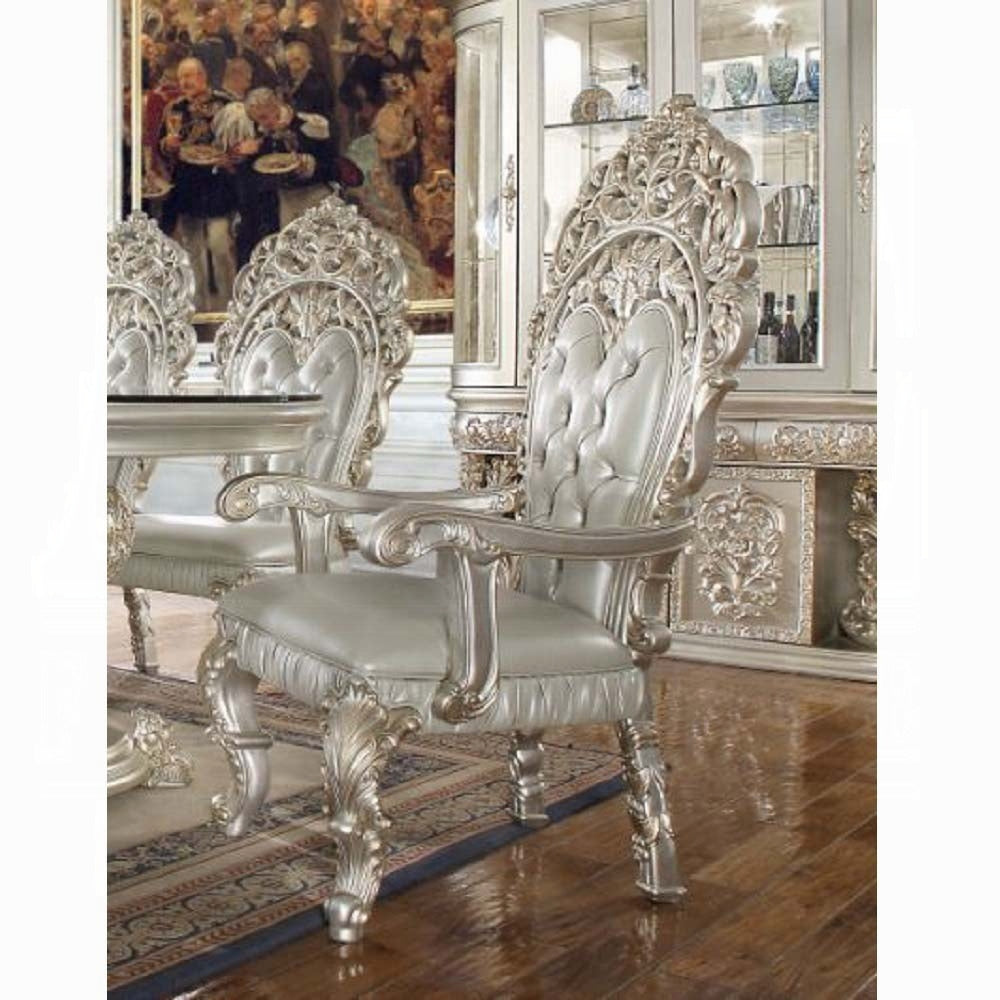 Sandoval Champagne Finish 7 Pc Dining Collection