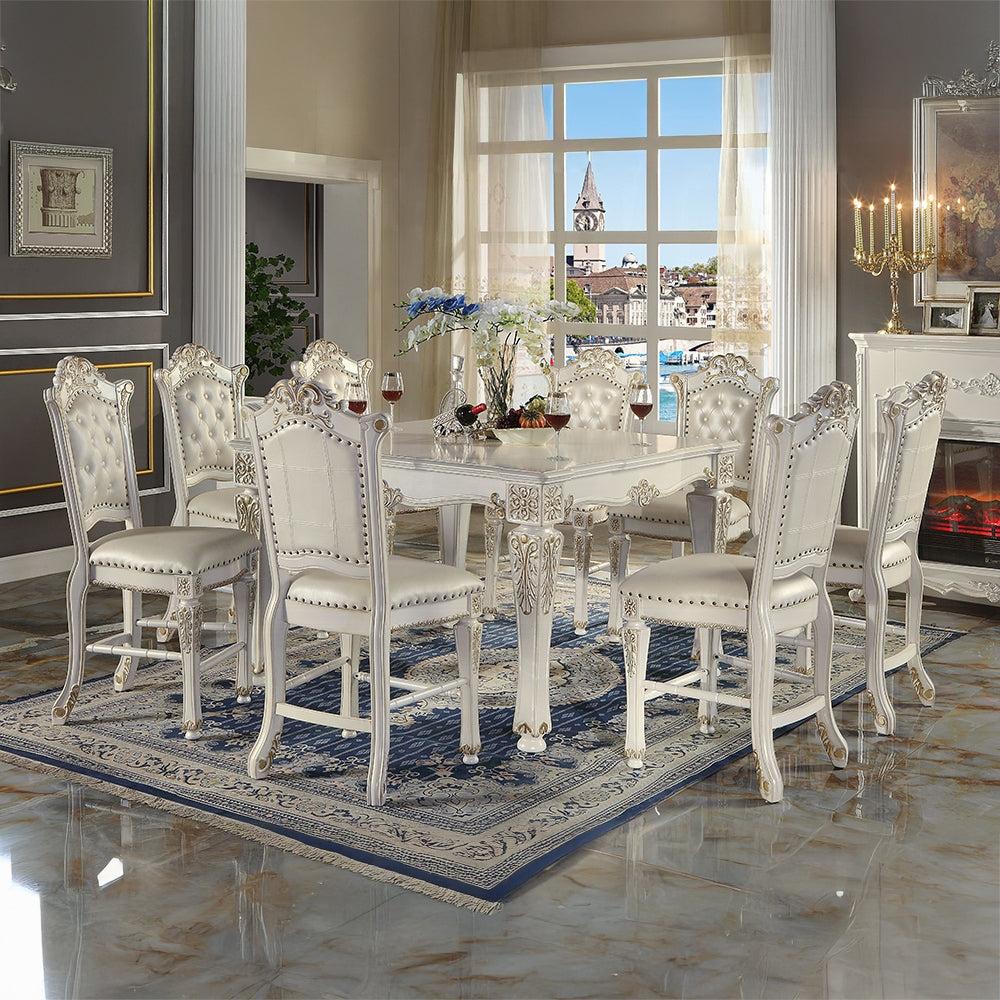 Vendome Antique Pearl 9 Pc Dining Set