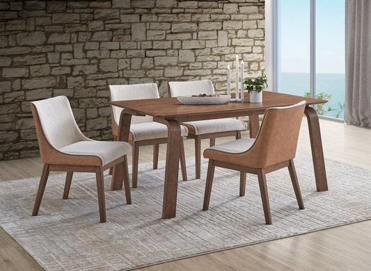 Ginny 5 Pc Walnut Finish Dining Collection - Acme  DN02307