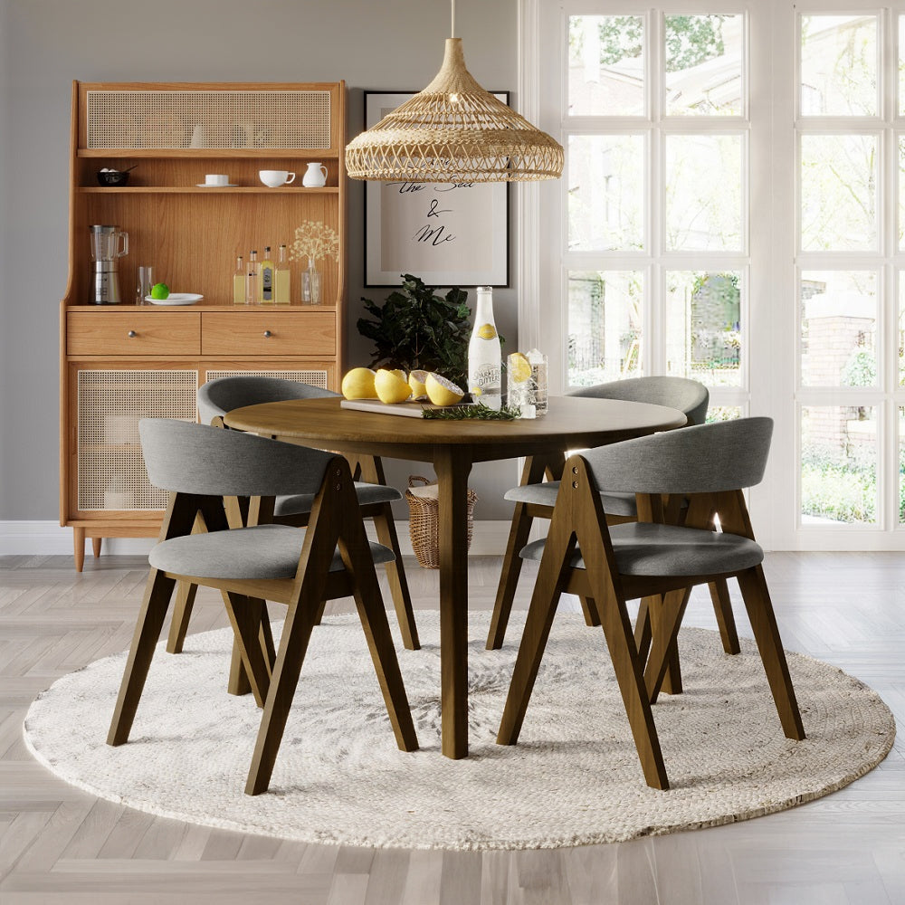 ダイニングテーブル kikiki Keiki 5 Pc Round Dining Table Set – Bradley Home Funishings