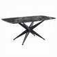 Klaus Crystal Glass Top Dining Collection