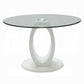 Larry Round 5 Pc Dining Set Glass Top
