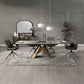 Malika 7 Pc Ceramic Top Dining Collection