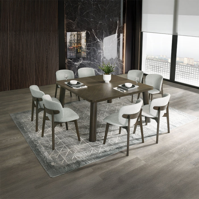 Millen 9 Pc Walnut Square Dining Collection