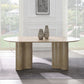 Jirina 7 Pc Travertine Dining Set DN03675