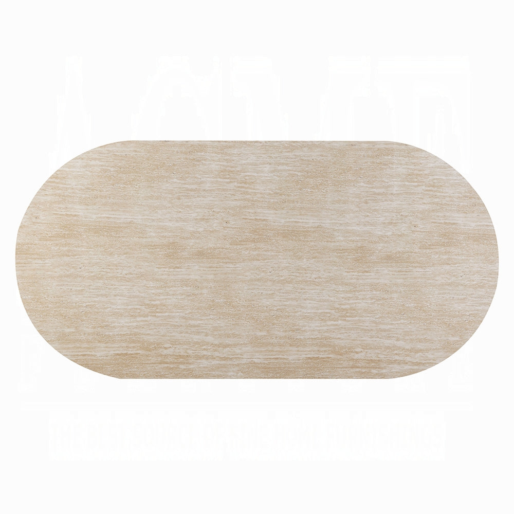 Jirina 7 Pc Travertine Dining Set DN03675